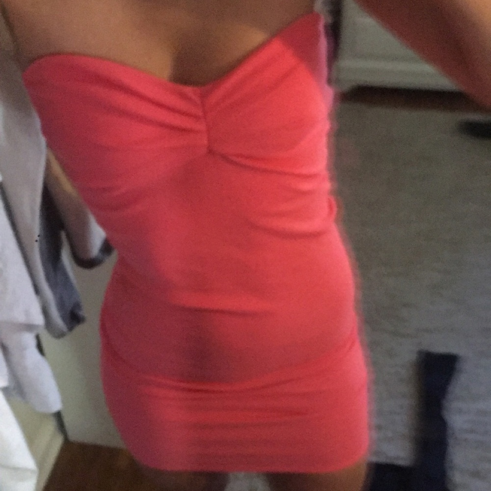 Coral Mini Dress